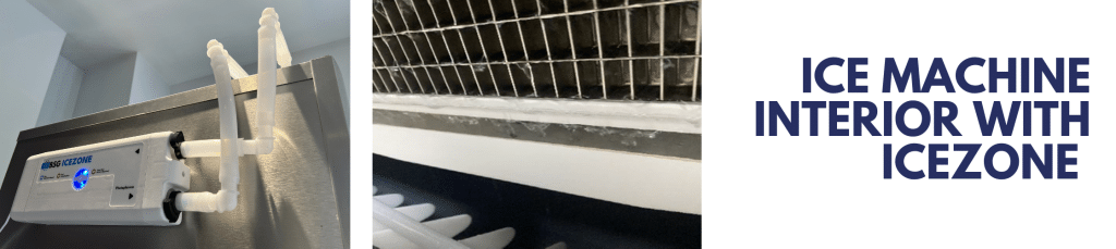 Ice machine interior protected and clean with Biozone's Icezone